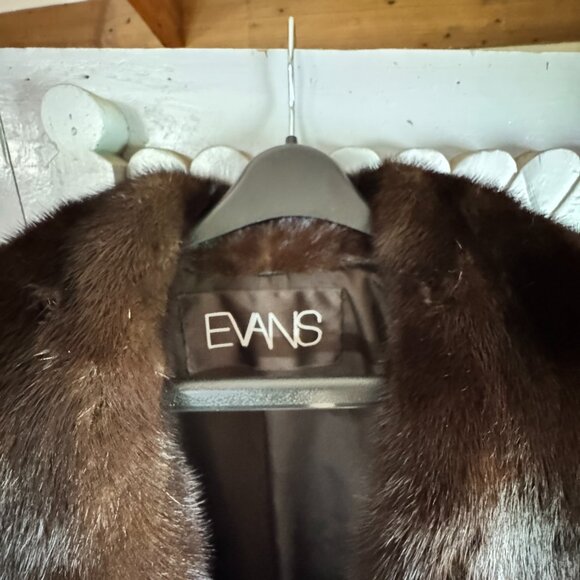 Full Length, Female Skins, Mahogony Mink with Shawl & Banded Cuff - Picture 2 of 14